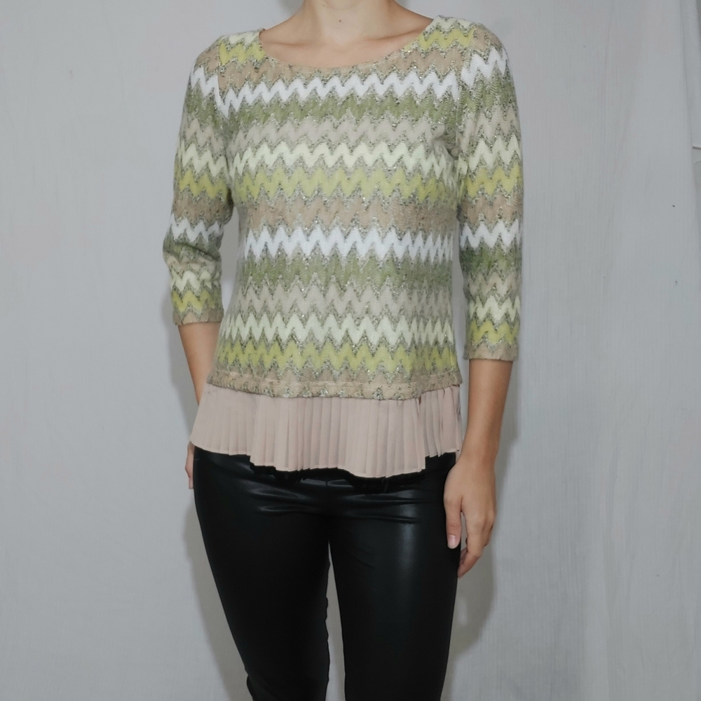 Traffic People Retro Herringbone 3/4 Sleeve